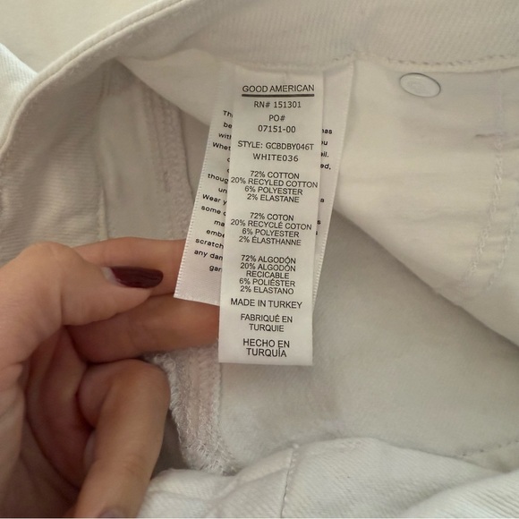 Good American White Denim Flares - Picture 5 of 11